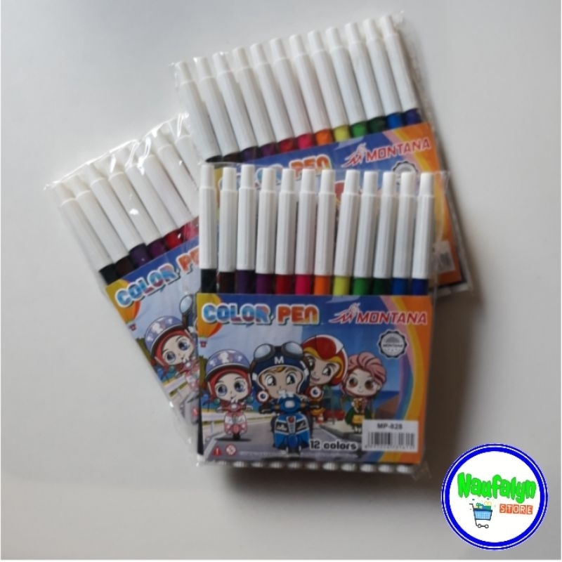 

Spidol Watercolour Beifa 12 Warna ( 1 pack )