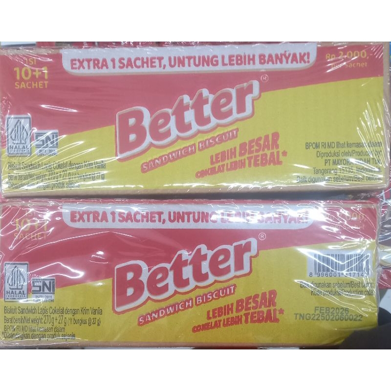 

BETTER SANDWICH BISKUIT 27gr@11bungkus