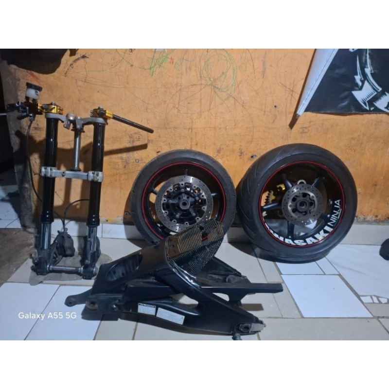 bekas copotan r6 zx6rvelg arm tapak lebar usd limbah moge pnp kawasaki ninja 250r karbu fi old z250f