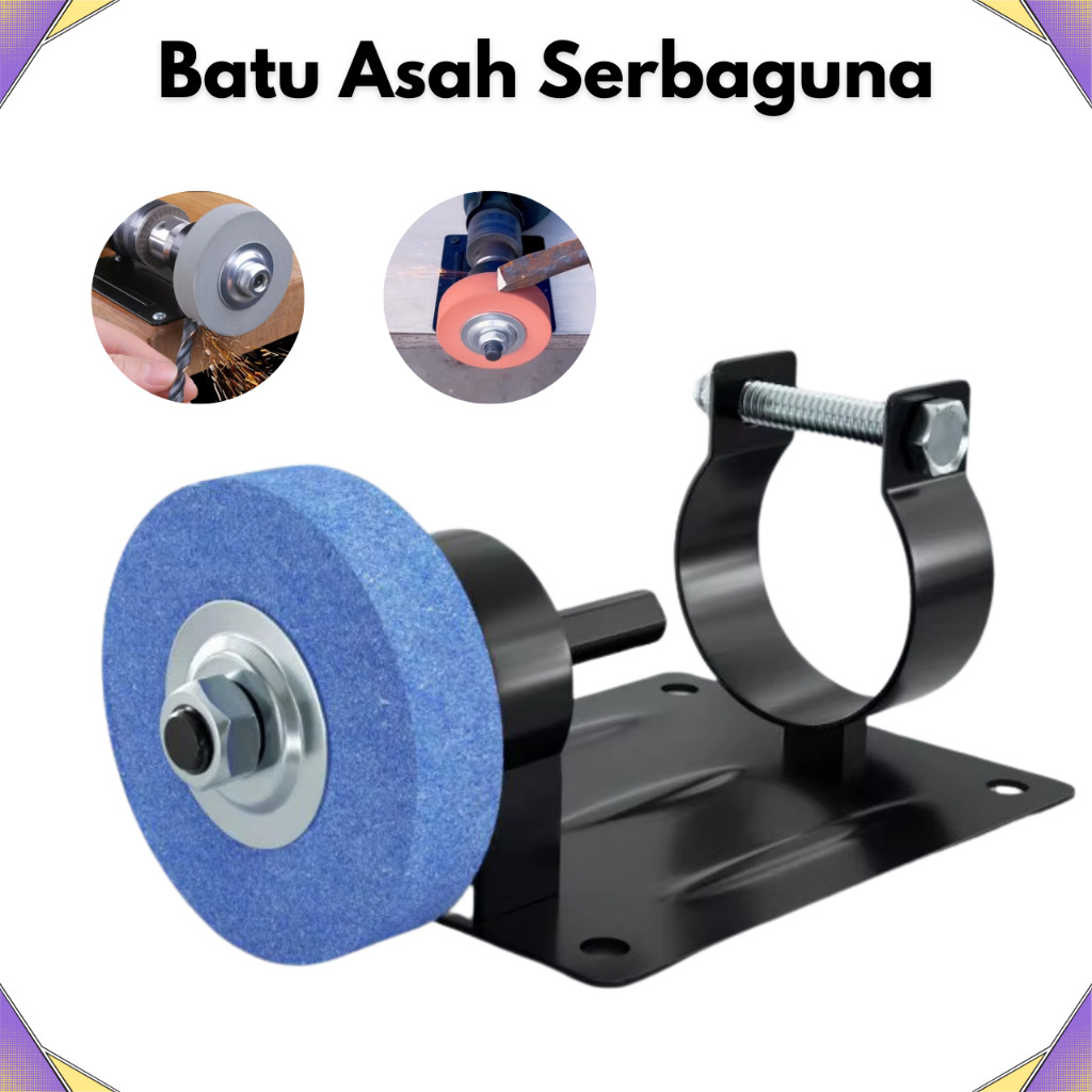 Batu Asah Stand Dudukan Bor Mata Gerinda Asah Bracket Bor Batu Grinda Poles Adapter Bor Batu Poles