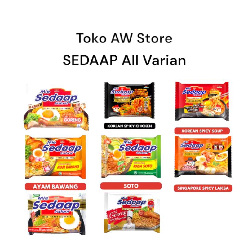 

Mie Sedaap All Varian l Mie Sedaap l Mie Instan l Makanan