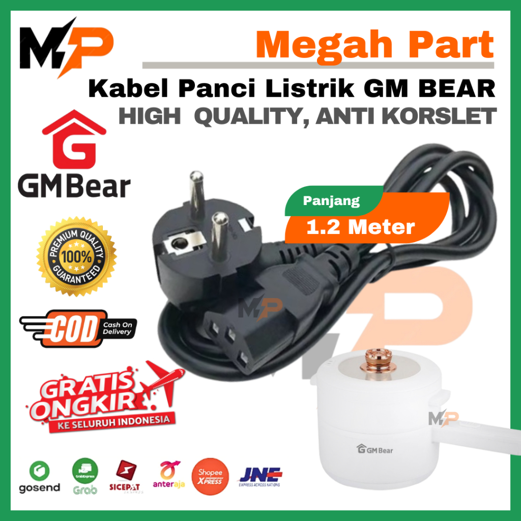 KABEL LISTRIK PANCI LISTRIK GM BEAR HIGH QUALITY ANTI KORSLET | COK KABEL PANCI PORTABLE GM BEAR | K