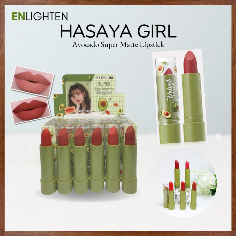 Hasaya Girl Daixuere Avocado Lipstick Super Matte Lipstik Kosmetik Pewarna Pemerah Bibir XX145