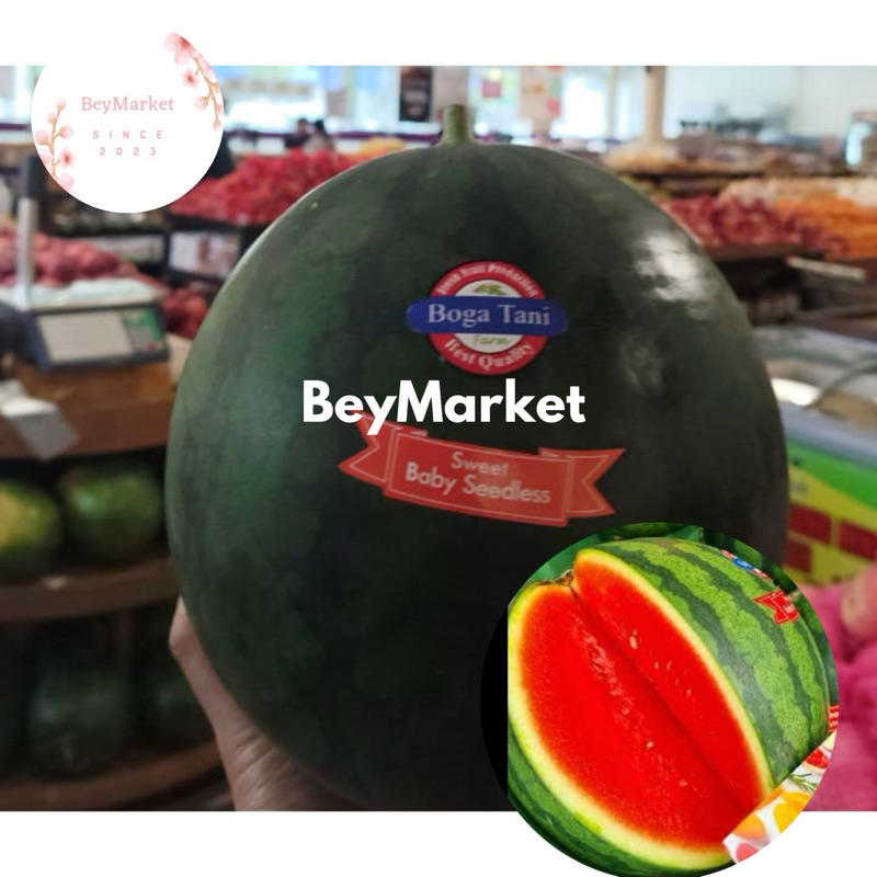 

Semangka Bogatani Sweet Baby Seedless | Semangka Merah Manis | Pcs