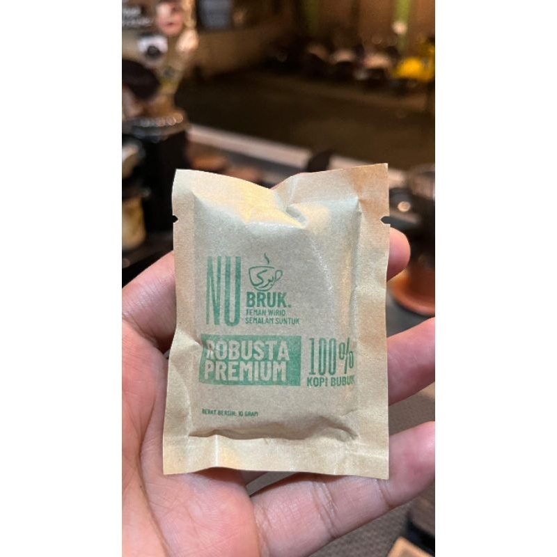 

Kopi Bubuk Sachet Robusta Premium | NUbruk. | 10 gram