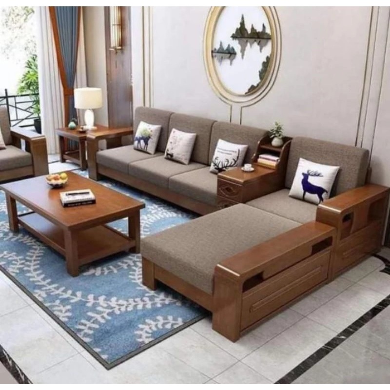 Kursi Tamu Minimalis 1 Set | Kursi Ruang Tamu Jati Pilihan | Kursi Sofa Ruang Tamu