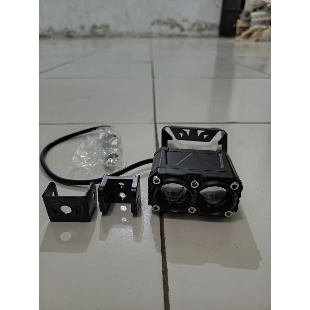 Lampu Tembak Sorot 2 Mata Foglamp Lampu Tembak LED Laser D2 2 Mata CR7 Lampu Sorot Waterproof