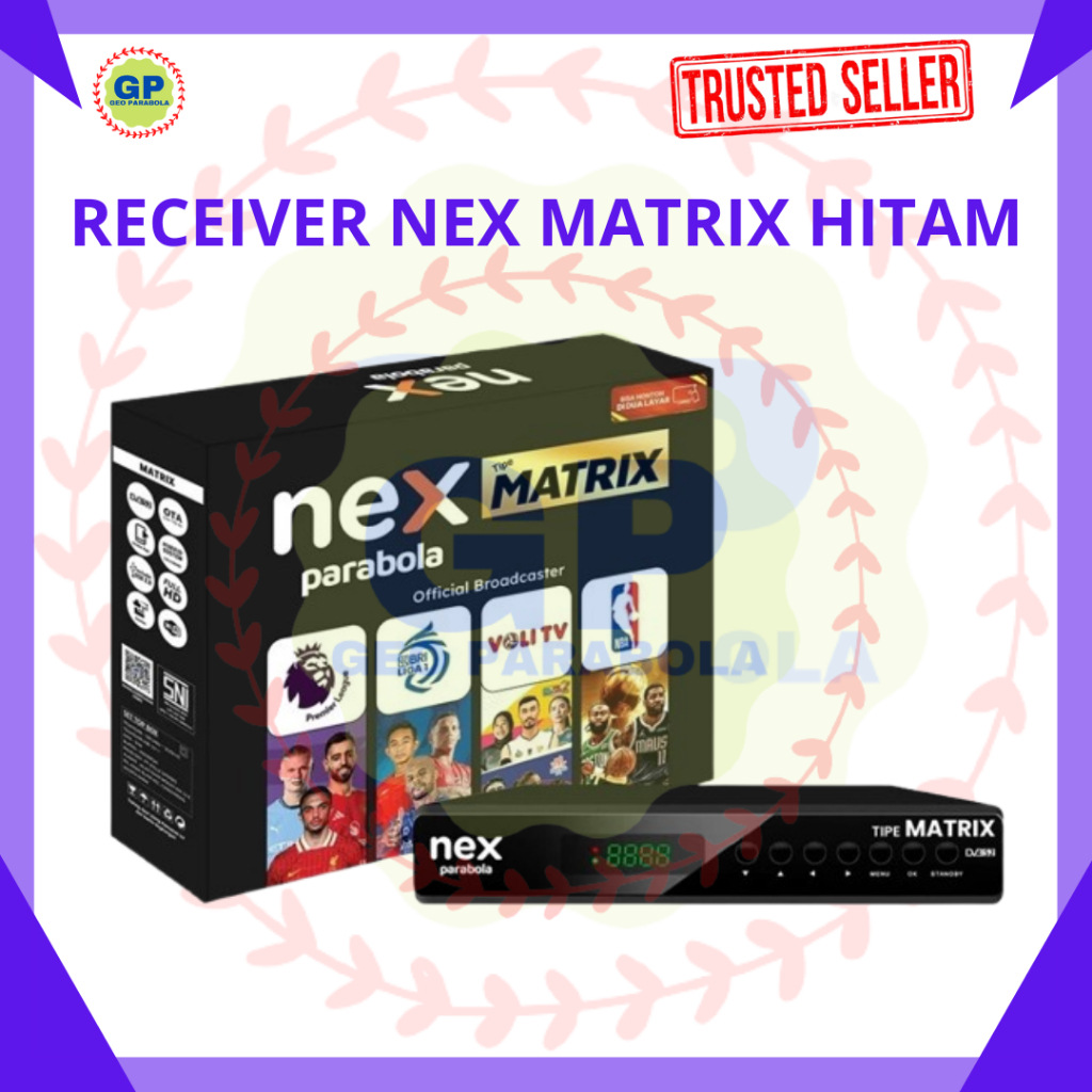 RECEIVER NEX PARABOLA HITAM MATRIX TERBARU DENGAN FITUR TERLENGKAP