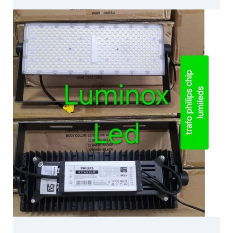 sorot led trafo philip 200w 200watt / high quality tembak led smd 200w 200 watt 220volt