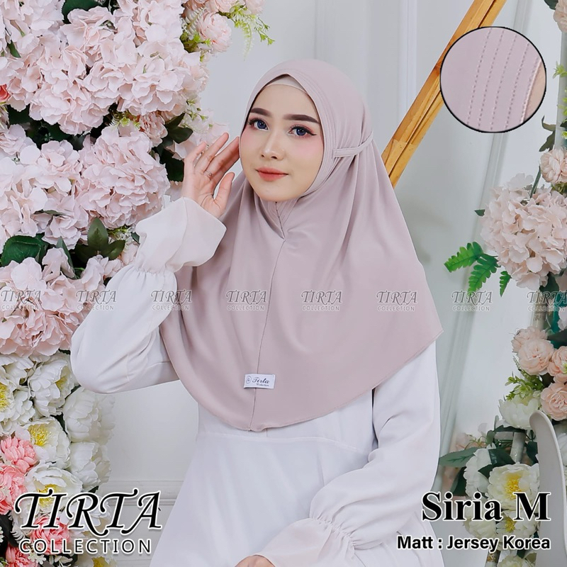 TIRTA- Jilbab instan bergo maryam jersey korea size L by Tirta collection