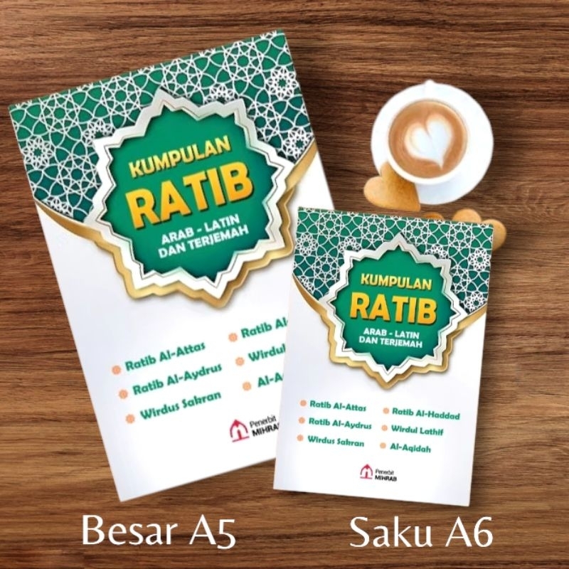 Buku kitab Kumpulan Ratib Arab Latin dan Terjemah Ukuran Besar A5 Ratib al-Attas al-Haddad al-Aydrus