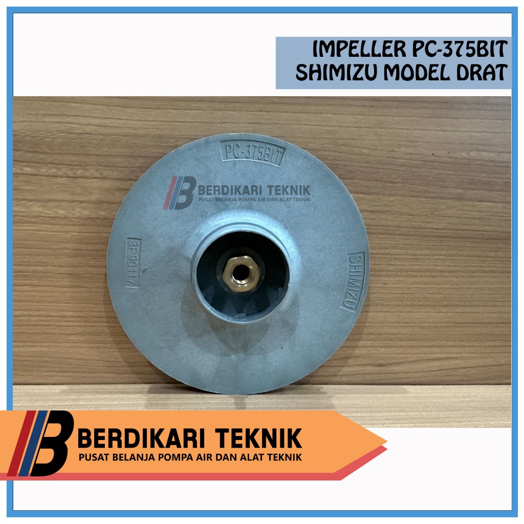Kipas / impeller impeler pompa air SHIMIZU PC375BIT / PC 375 BIT / PC375 / PC-375BIT Model Drat ORIG