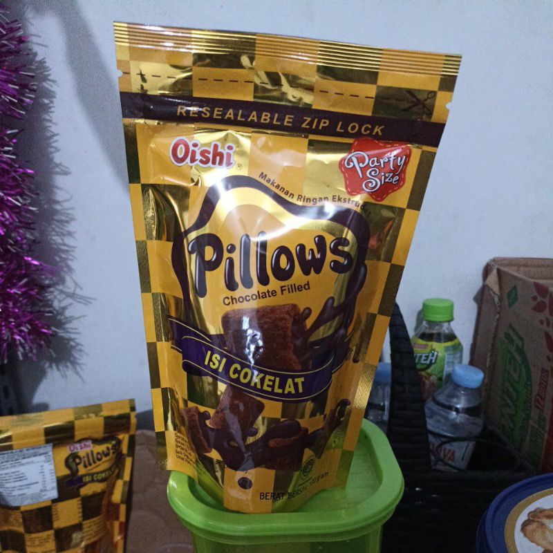 

Oishi Pillow Isi Coklat 100gram