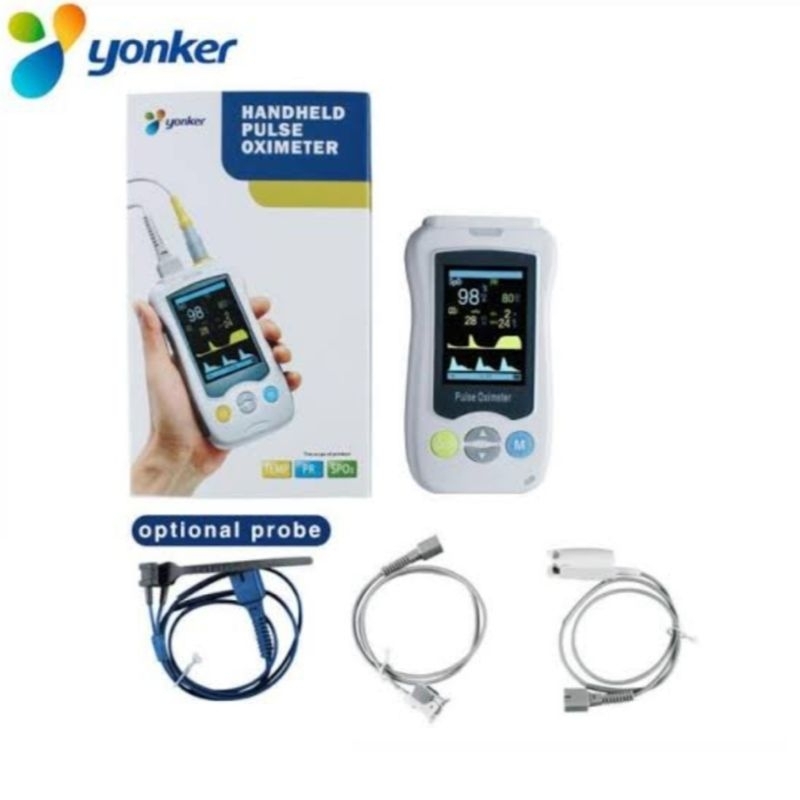 HANDHELD PULSE OXIMETER YONKER YK 820 B / Pulse Oxymeter Yonker Dewasa Anak Bayi