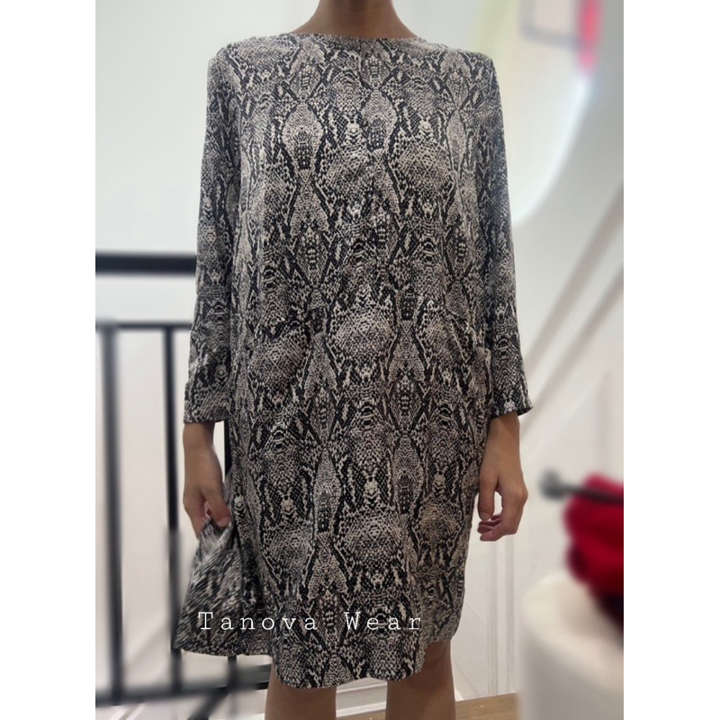 zara leopard midi dress