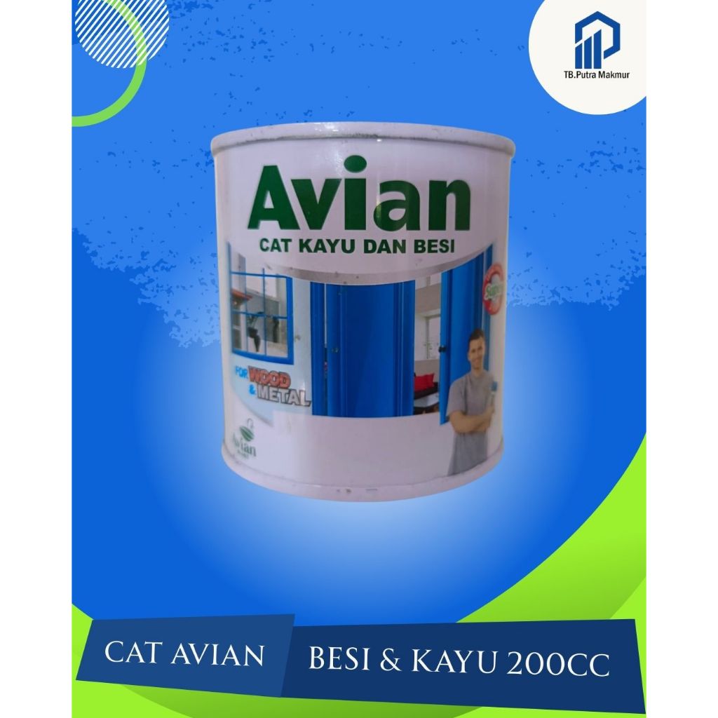 CAT KAYU BESI AVIAN PELAPIS ANTI KARAT CET PINTU JENDELA 200cc