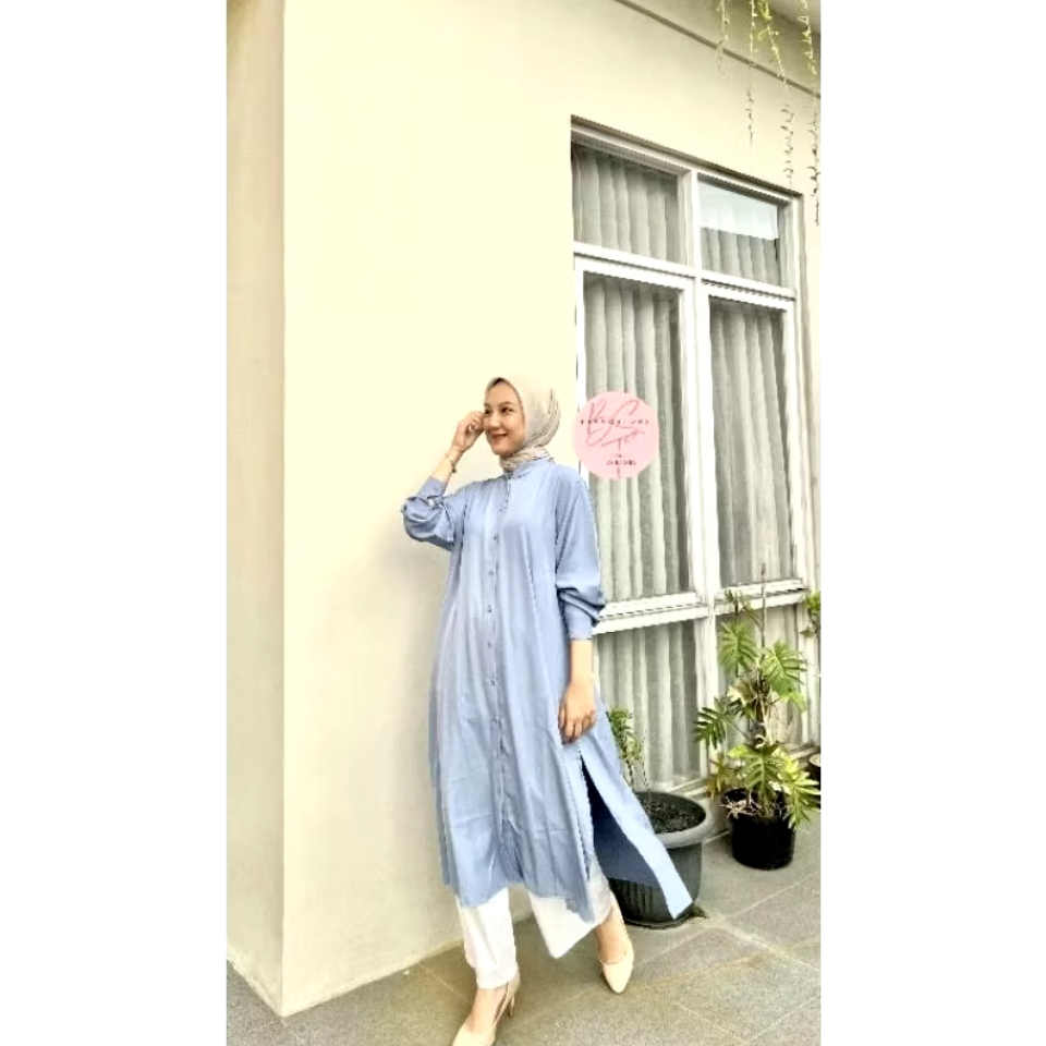 Long Tunik Shakila Botega Premium Long Tunik Polos Wanita
