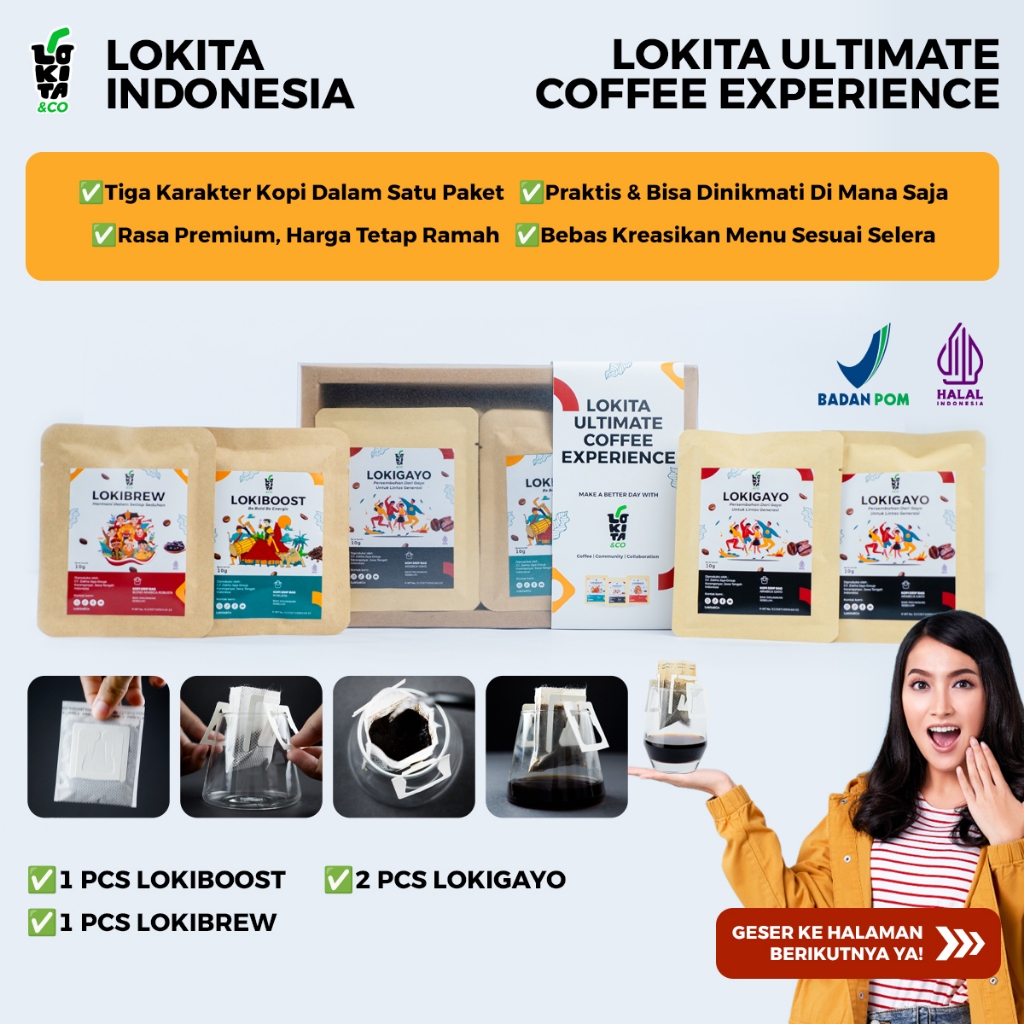 

Paket Kopi Drip Bag Lengkap (Ultimate coffee)
