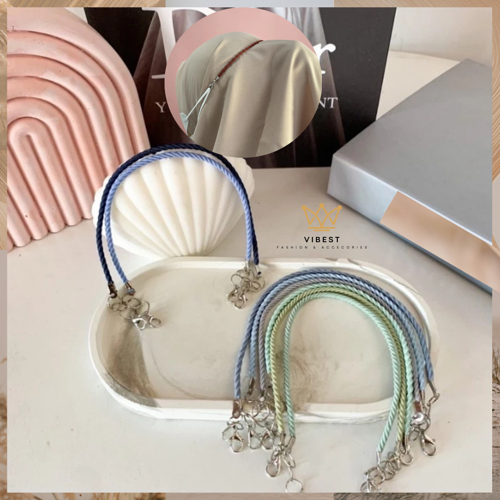 12PCS/1LUSIN COD KONEKTOR MASKER TALI ELASTIS / KONEKTOR MASKER HIJAB LUSINAN