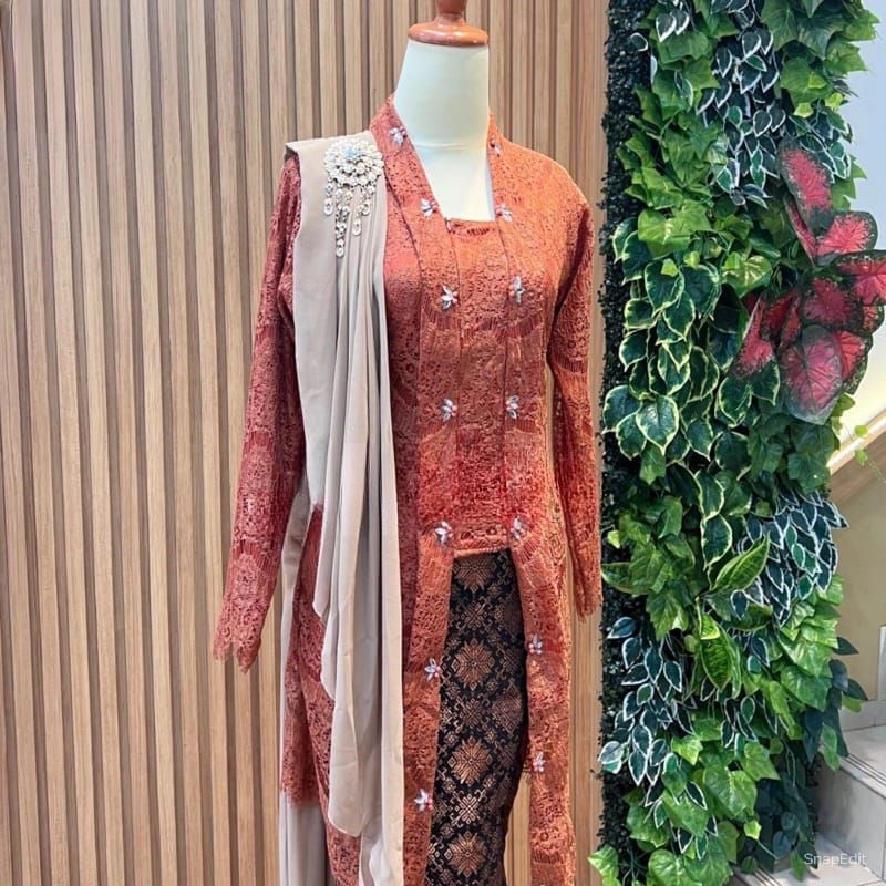 set kebaya kutu baru panjang / kebaya modern / kebaya wisuda / kebaya lamaran & Tunangan / kebaya ku