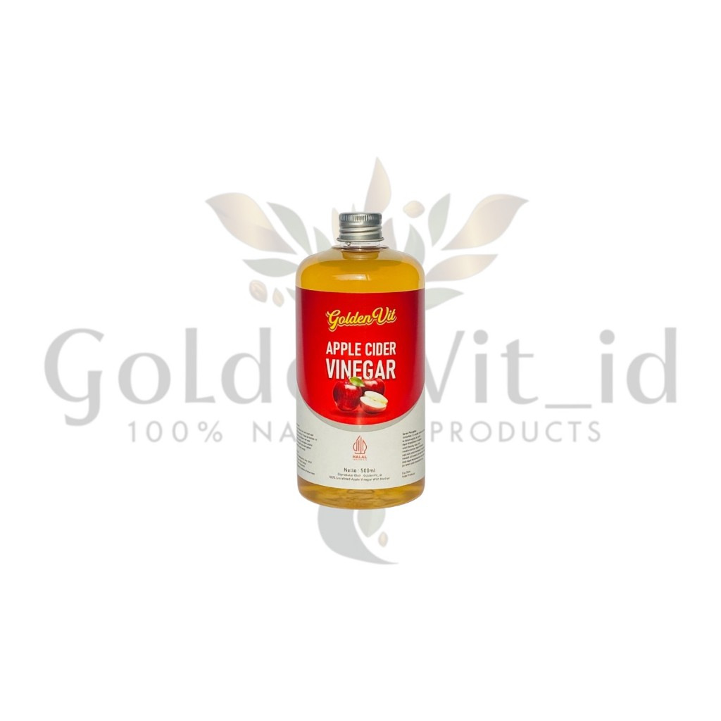 

Goldenvit Cuka apel organik with mother 500 ml