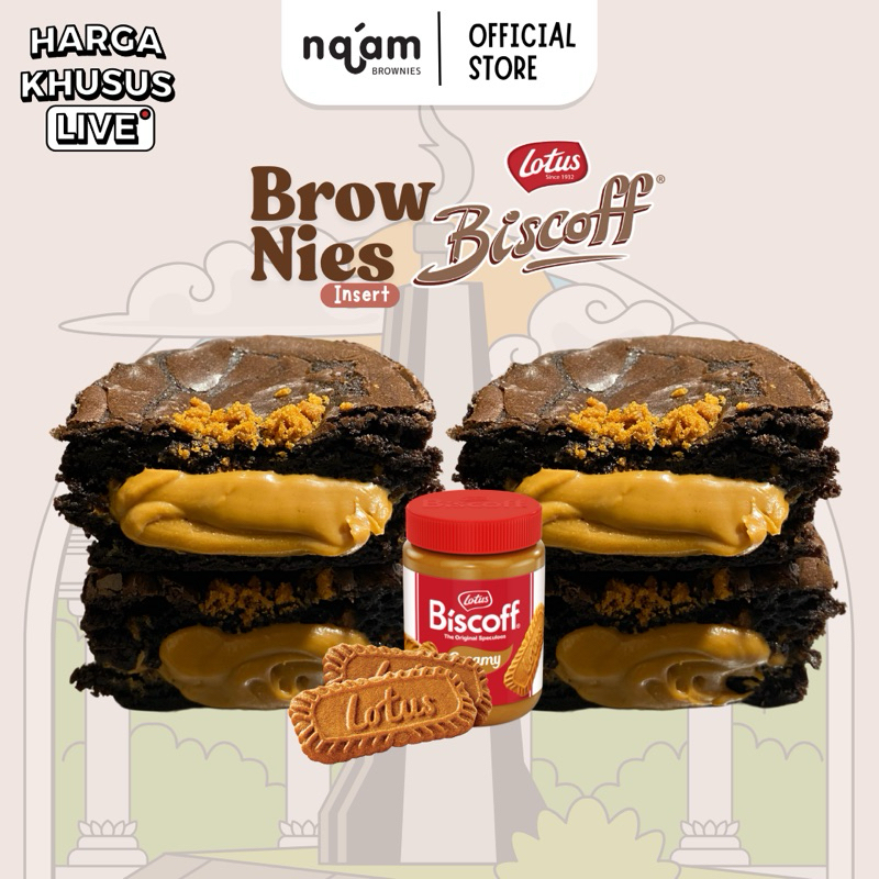 

( LIVE ) ( Buy 2 Get Brokrik ) BROWNIES INSERT BISCOF LOTUS BY NA’AM