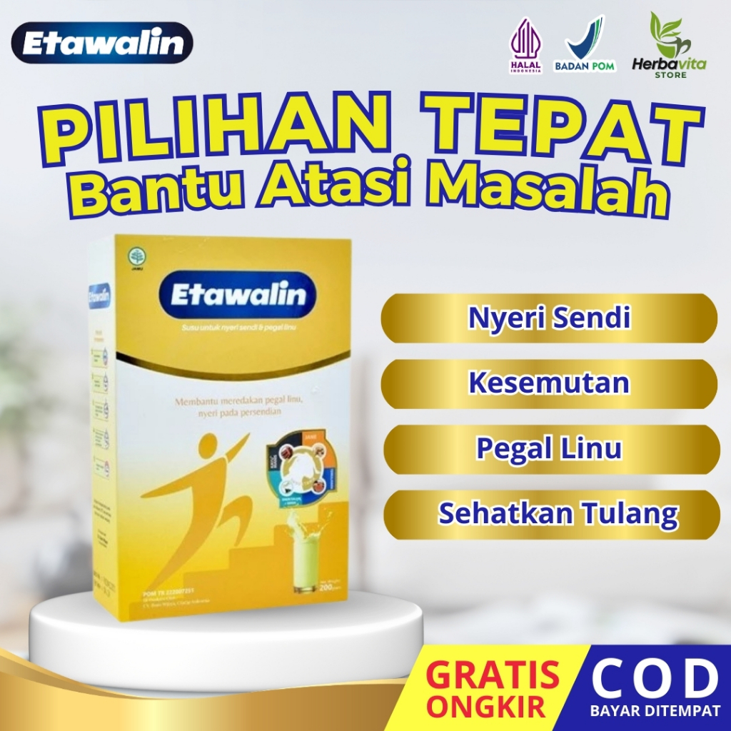 

Susu Etawalin - Susu Kambing Etawa Solusi Nyeri Atasi asam Urat Pegal Linu Asam Urat BPOM & Halal
