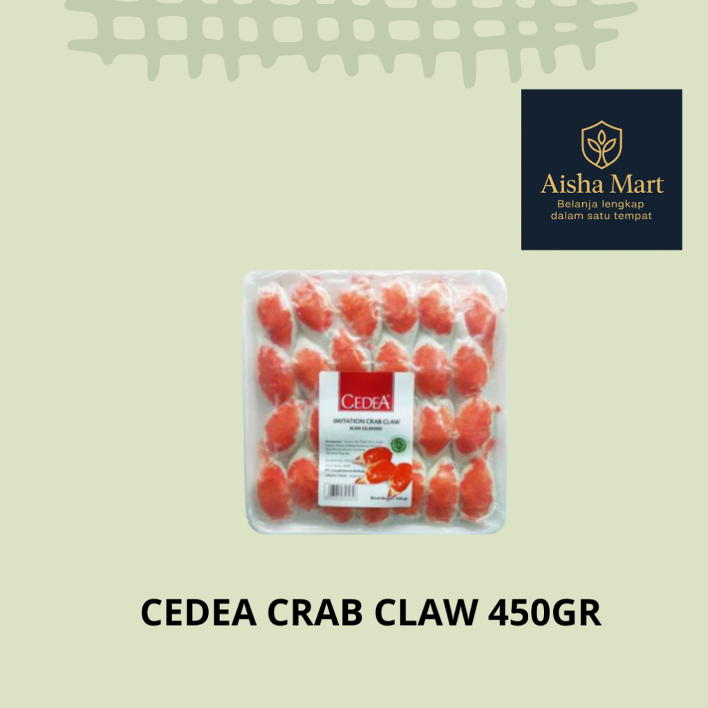 

Cedea Crab Claw 450gr | Capit Kepiting Cedea Frozen Food Siap Masak | Olahan Seafood Premium