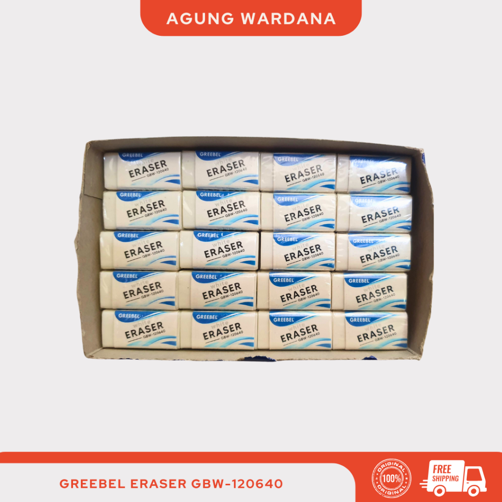 

GREEBEL PENGHAPUS PUTIH KECIL GBW-120640 1 KOTAK ISI 40 PCS