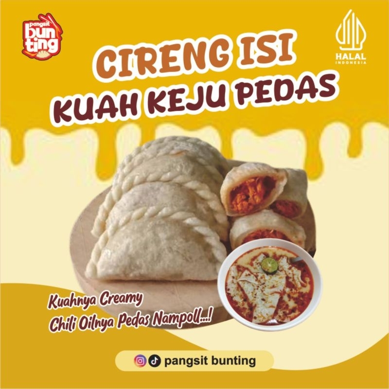 Cireng Isi Kuah Keju Pedas ( Cireng kuah creamy pedas )