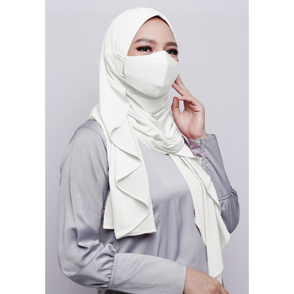 HIJAB INSTAN YALALA MINOR DEFECT - WHITE