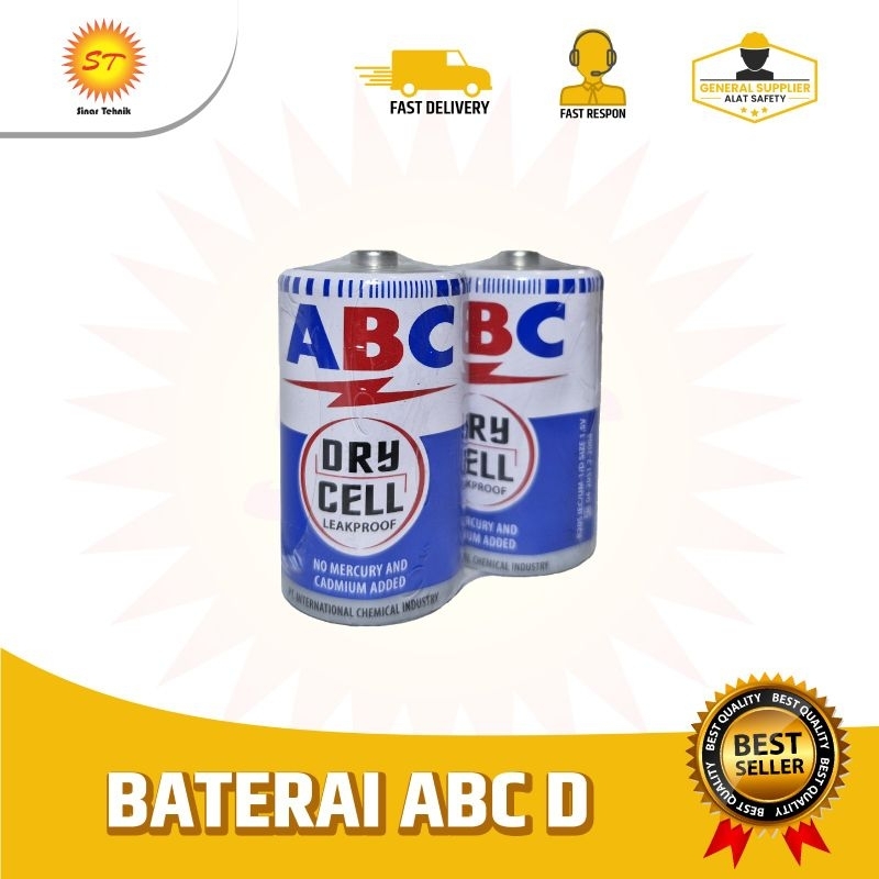 Baterai ABC Type D R20 Ukuran Besar