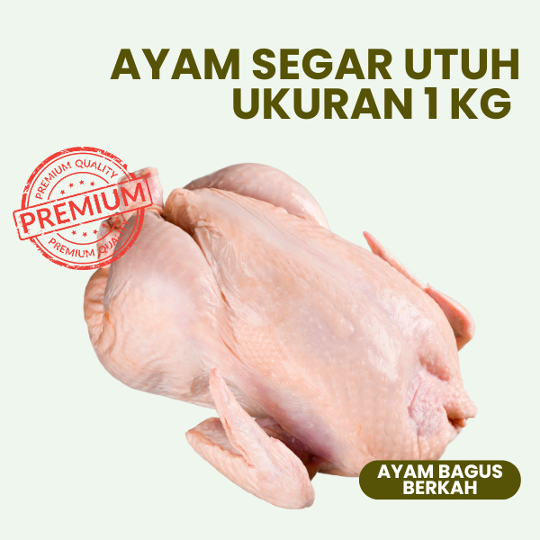 

Ayam Karkas Utuh / Potong 1 kg - 1.2 kg segar premium - bukan frozen