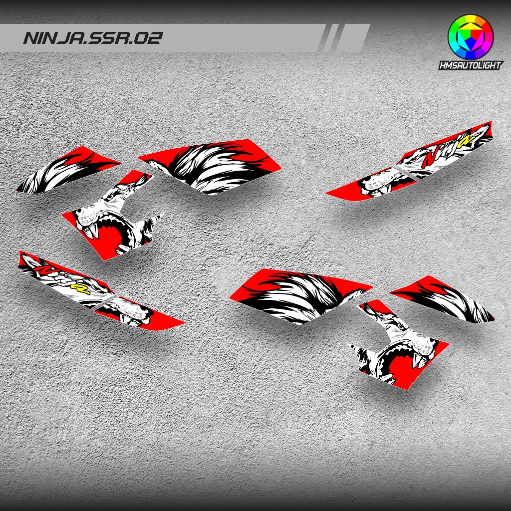STICKER STRIPING VARIASI BODY MOTOR KAWASAKI NINJA SSR 02