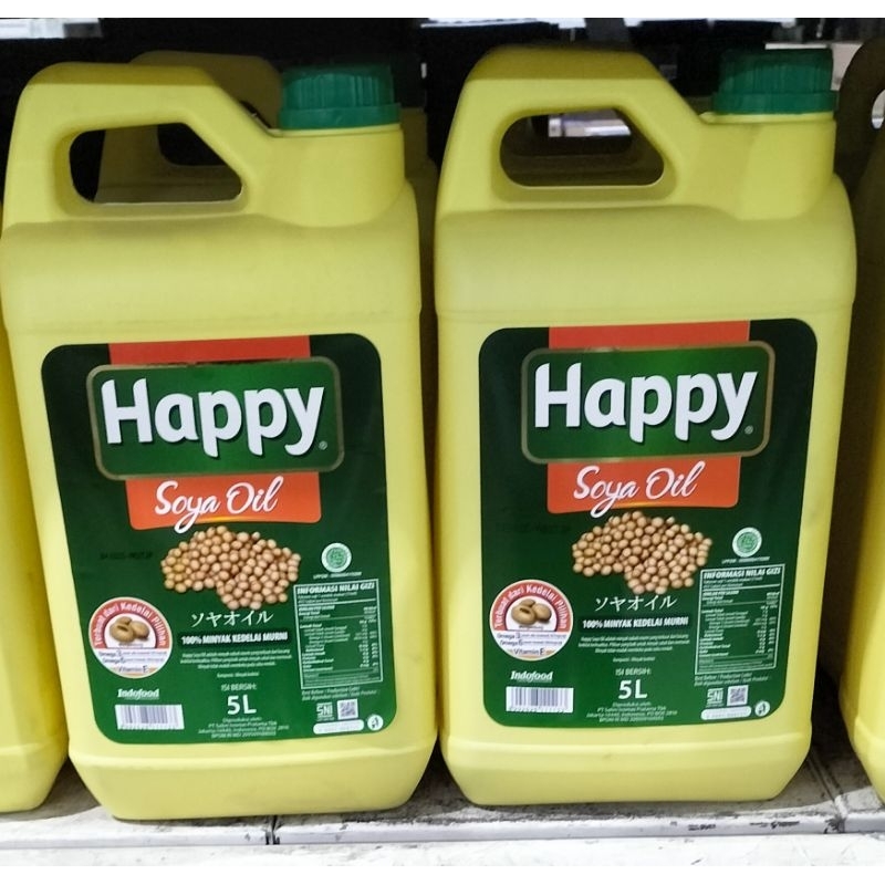 

Minyak kedelai happy Soya 5 Liter/pcs