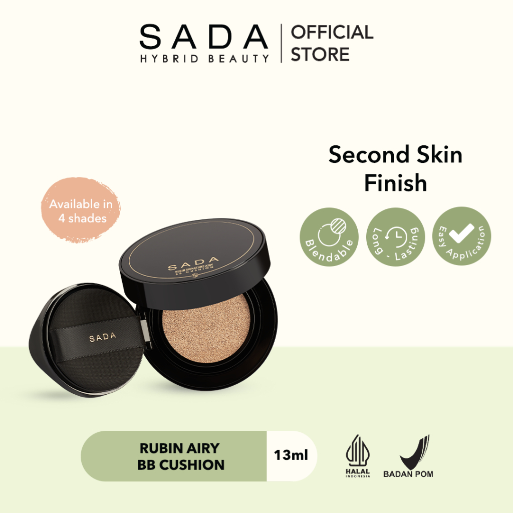 SADA Rubin Long Lasting Perfect Airy BB Cushion Anti-Blue Light and UV Filter exp 10/24