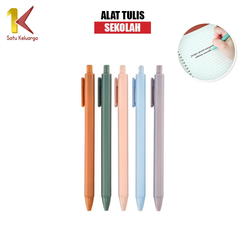 

Satu Keluarga Pena Cetekan Macaroon A120 Pulpen Gel Tinta Hitam Warna Pastel Alat Tulis Sek‎‏‍⁫olah