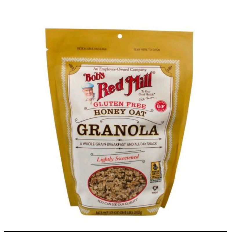 

bob's red mill honey oat granola 340 gr