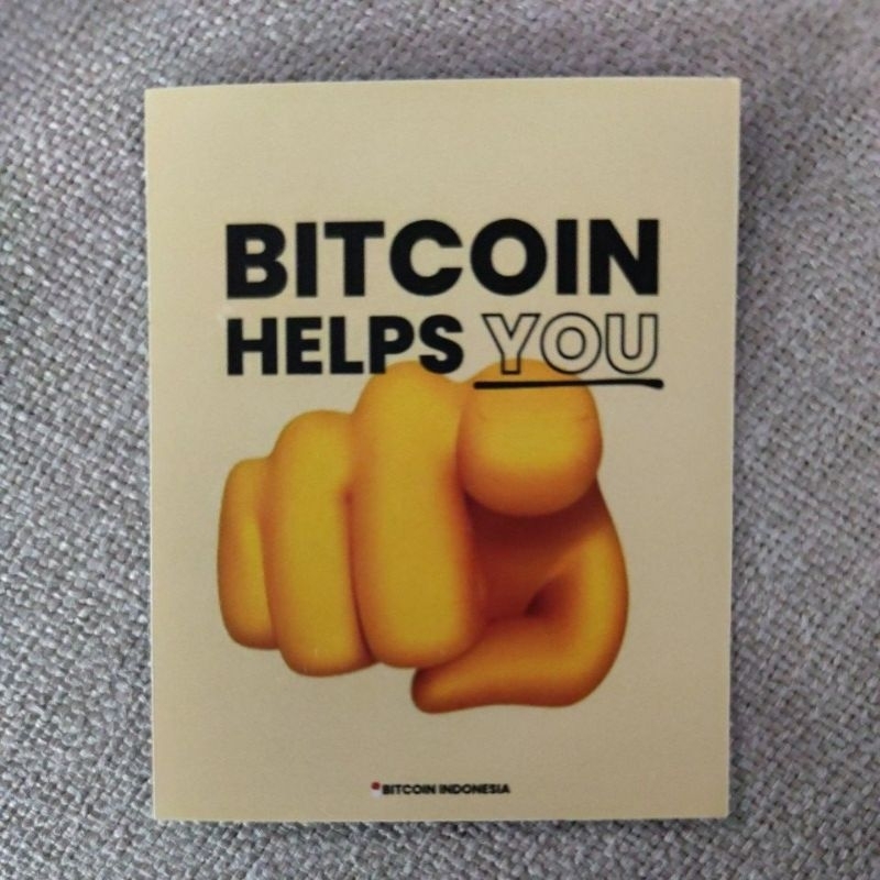 

Stiker Bitcoin Helps You