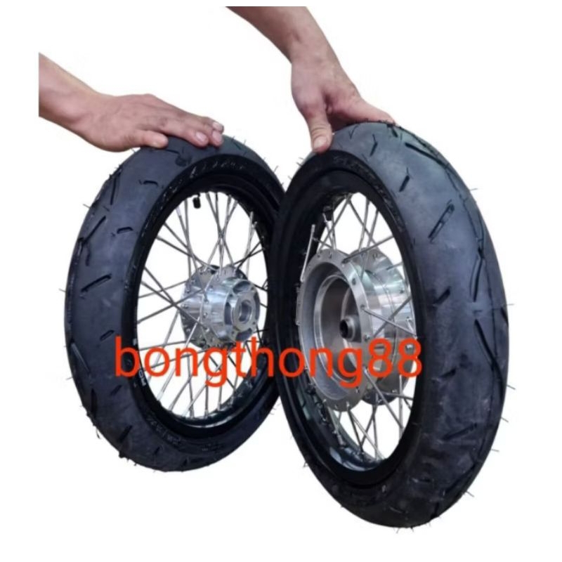 Sepakat Velg 160 185 ring 14 Ban 70/80+80/80 ring 14  beat karbu .beat f1 .scopy  scoopy fi  dan var