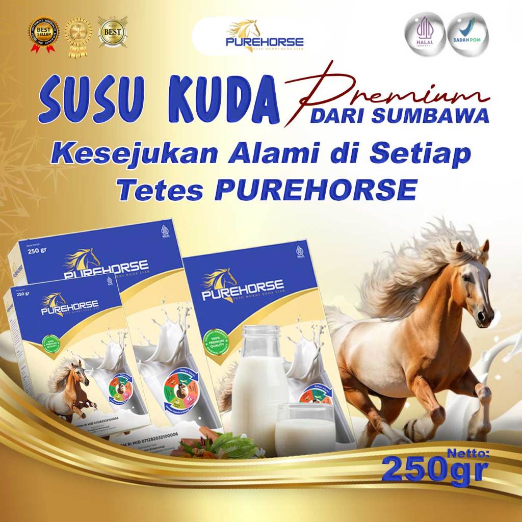 

Purehorse Susu Kuda Lombok Bubuk 250gram Lebih Banyak Dan Ekonomis