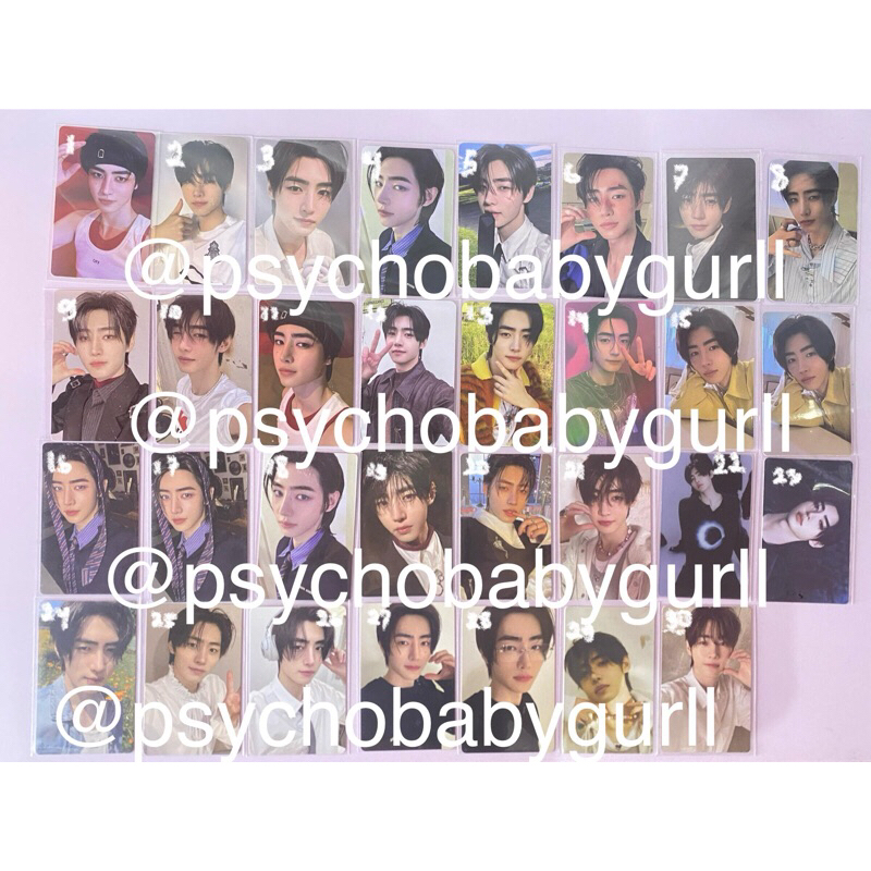 PC PHOTOCARD ENHYPEN PARK SUNGHOON GITDAS GIGIT DASI YT GIFT BOXING STUDIO CHOOM OLIVE YOUNG DICON H