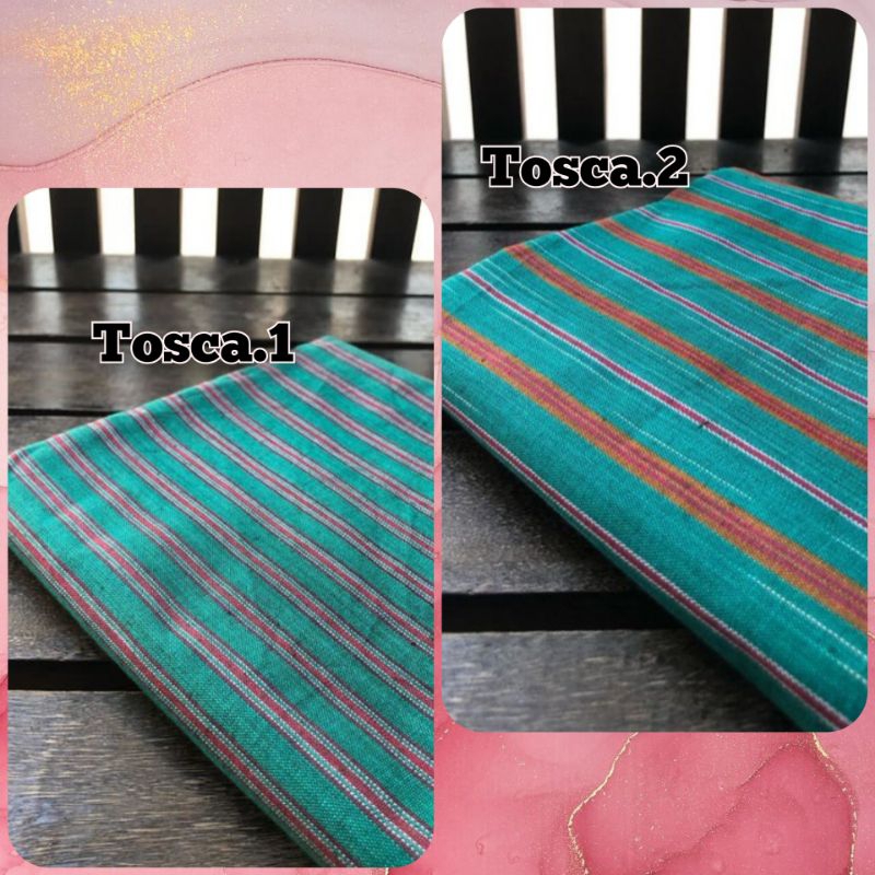 Kain Lurik Hijau Tosca
