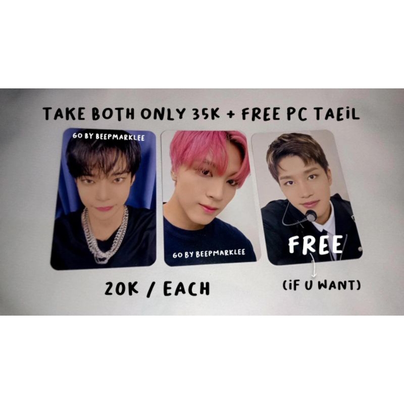 pc photocard official nct 127 murah underprice mumo 2 baddies doyoung haechan free pc taeil