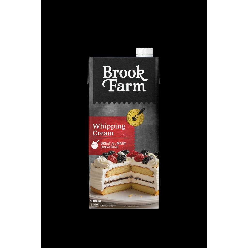 

BROOKFARM WHIPPING CREAM 1LITER/WHIP KRIM 1 LTR