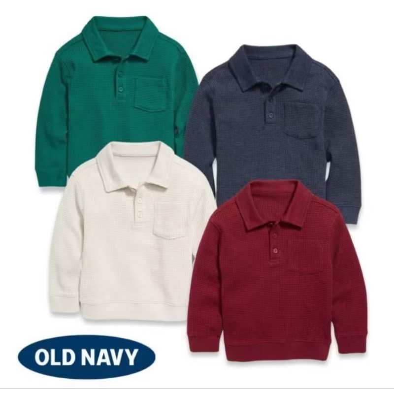 Kaos Polo Waffle merk Navy anak Laki-laki
