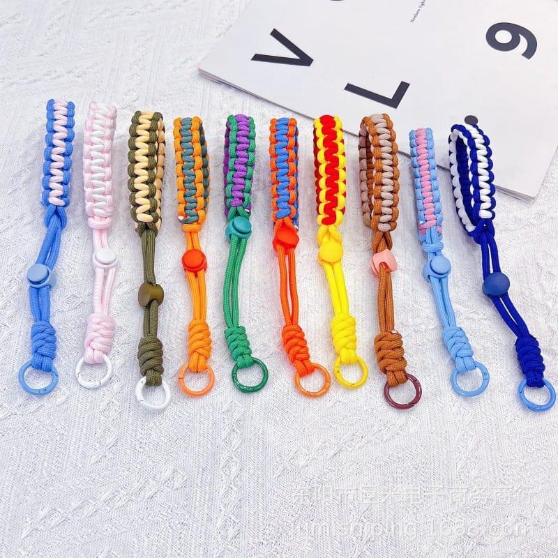 Gantungan HP Braided Adjustable Hand Strap / Tali Gantungan HP Bahan Nylon Wrist Strap