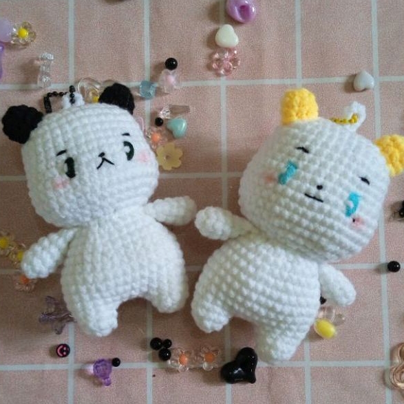Crochet doll mmmm plave