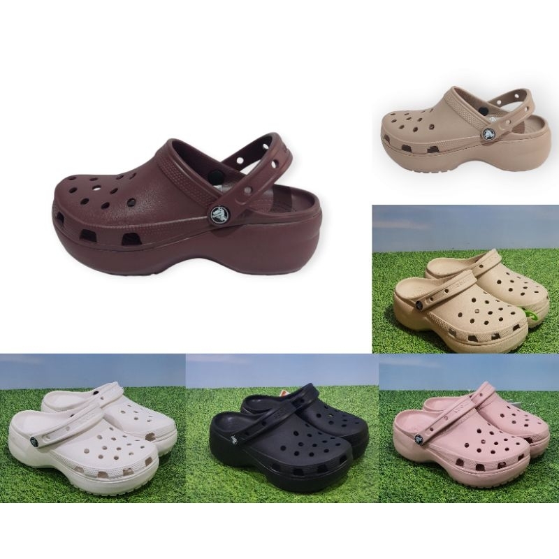 Crocs Classic Platform / Crocs Clog / Sepatu Sandal Crocs Classic Platform Clog