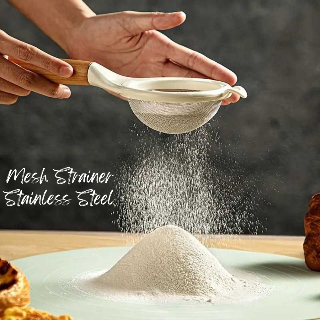 Xueso Saringan Tepung Makanan Minuman / Ayakan Tepung Gula Mesh Strainer Stainless Steel - X40